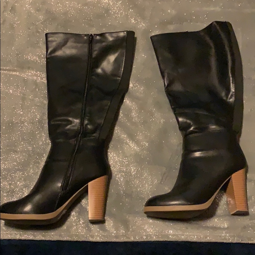 Lane Bryant Knee High Black Boots